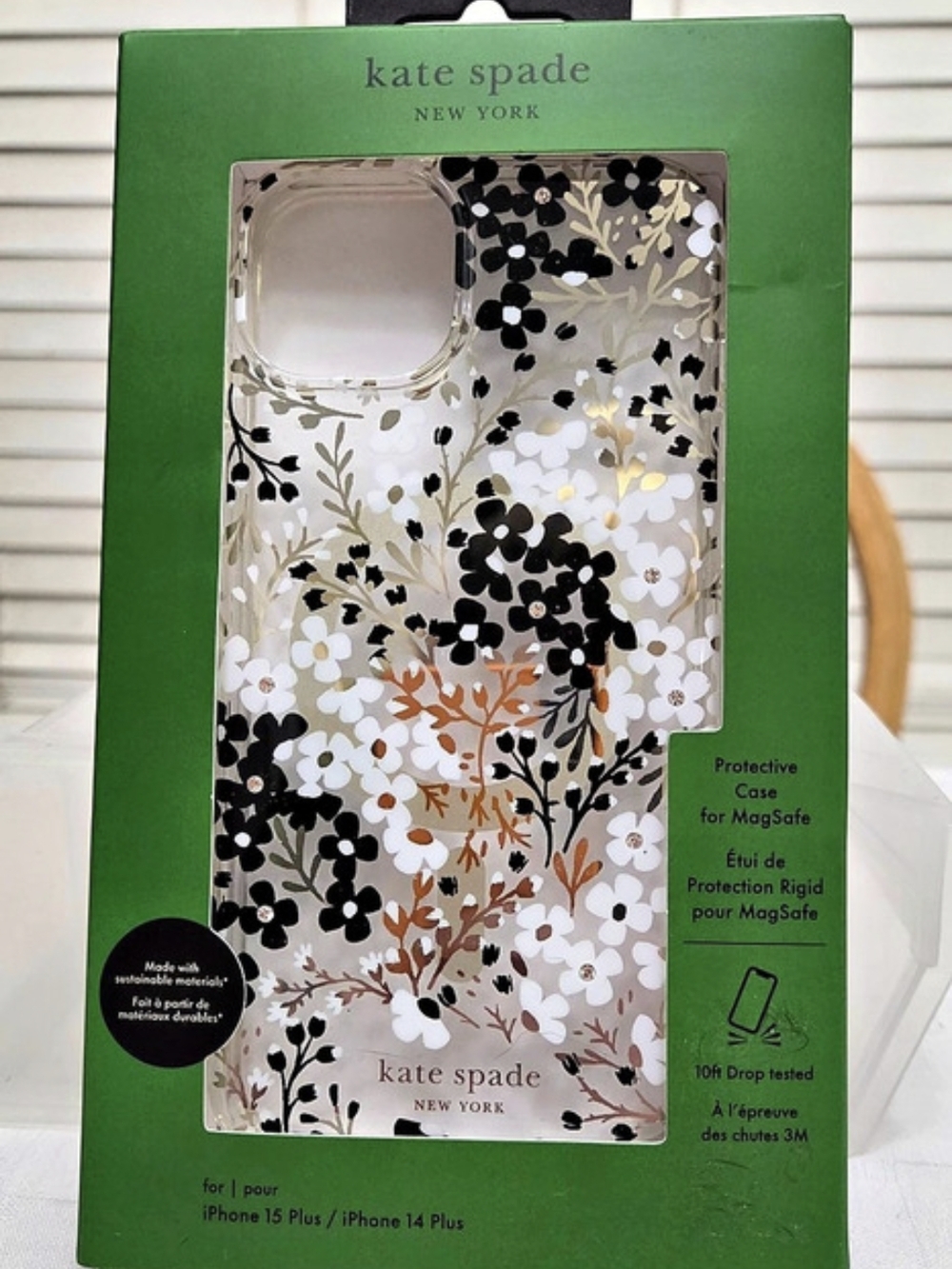 Kate Spade New York iPhone 15 Plus 14 Plus Floral MagSafe Case New